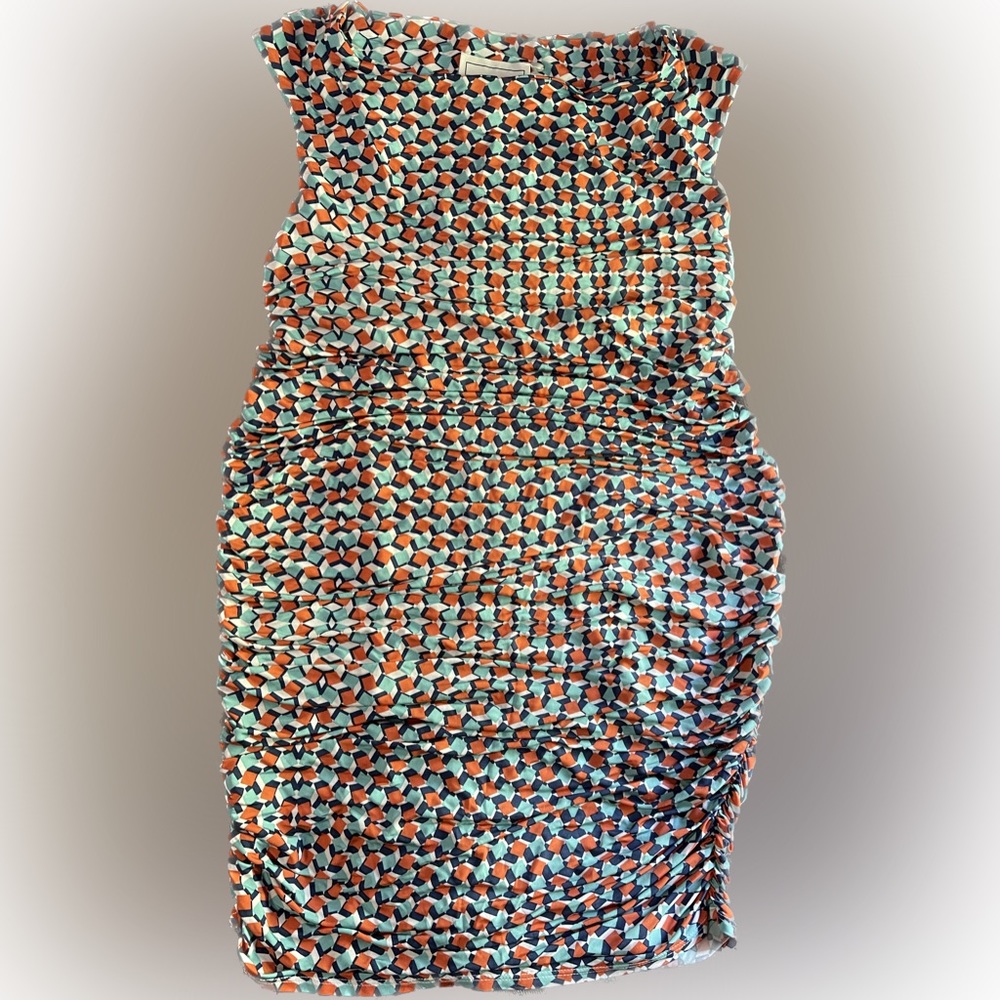 Leota Maternity Dress Geometric Print Large - Picture 7 of 9